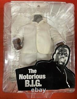 Mezco The Notorious B. I. G. Biggie Smalls White Suite 9 Action Figure. Brand New