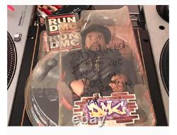 Mezco Toy RUN DMC Figure Statue Lot 3 Set Autograph Singed Rare HIPHOP