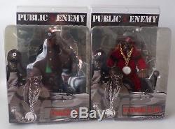 Mezco Toys Public Enemy Action Figure Set Chuck D & Flavor Flav Rap Hip-Hop