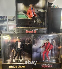 Michael Jackson Billie Jean, Beat it, Thriller Rare Figure Lot Of 3