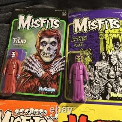 Misfits Super7 Reaction 10x Figures Sealed MOC Crimson Ghost Fiend Lot Free S&H