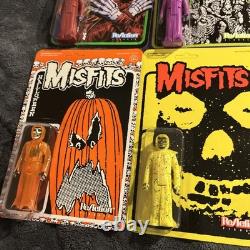 Misfits Super7 Reaction 10x Figures Sealed MOC Crimson Ghost Fiend Lot Free S&H