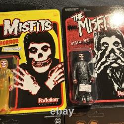 Misfits Super7 Reaction 10x Figures Sealed MOC Crimson Ghost Fiend Lot Free S&H