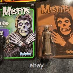Misfits Super7 Reaction 10x Figures Sealed MOC Crimson Ghost Fiend Lot Free S&H