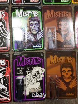 Misfits Super7 Reaction 15 Figure Sealed MOC Carry Case Translucent Red Fiend ++