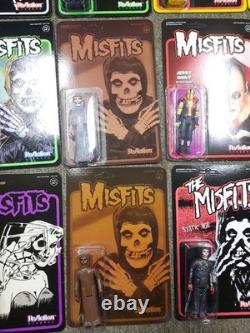 Misfits Super7 Reaction 15 Figure Sealed MOC Carry Case Translucent Red Fiend ++
