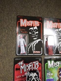 Misfits Super7 Reaction 15 Figure Sealed MOC Carry Case Translucent Red Fiend ++