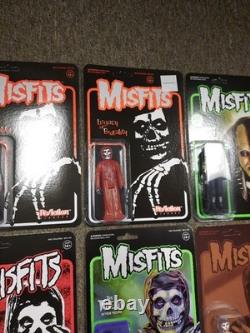 Misfits Super7 Reaction 15 Figure Sealed MOC Carry Case Translucent Red Fiend ++