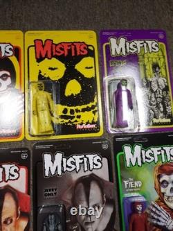 Misfits Super7 Reaction 15 Figure Sealed MOC Carry Case Translucent Red Fiend ++