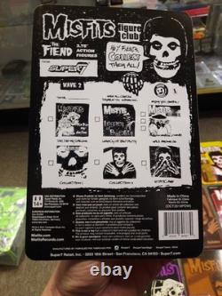 Misfits Super7 Reaction 15 Figure Sealed MOC Carry Case Translucent Red Fiend ++