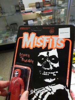 Misfits Super7 Reaction 15 Figure Sealed MOC Carry Case Translucent Red Fiend ++
