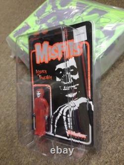 Misfits Super7 Reaction 15 Figure Sealed MOC Carry Case Translucent Red Fiend ++
