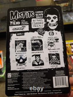 Misfits Super7 Reaction 15 Figure Sealed MOC Carry Case Translucent Red Fiend ++