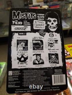 Misfits Super7 Reaction 15 Figure Sealed MOC Carry Case Translucent Red Fiend ++