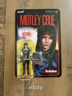 Motley Crue MICK MARS Action Figure Super7 ReAction RARE Unpunched Card