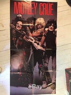 Motley Crue McFarlane Box Set Figures with six LPs and other collectibles