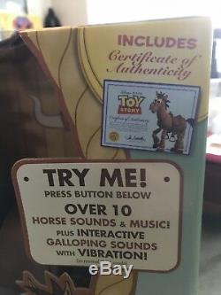 Musical Vibrating Bullseye Toy Story Disney Pixar Thinkway Certificate Authentic