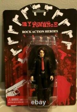My Chemical Romance Gerard Way Action Figure w Coffin SEALED SEG TOYS VERY RARE
