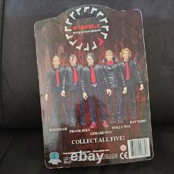 My Chemical Romance Mikey Way Action Figure Inside Coffin With Red Gun RARE