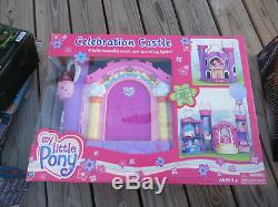 My Little Pony Celebration Castle Music Light Sound House Toy MLP 2002 NEW SEALE