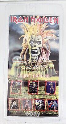 NECA 2012 Iron Maiden Eddie High Detail 8 Action Figure + Album Cover Backdrop