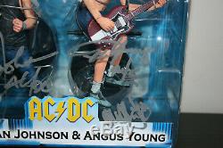 NECA AC/DC Angus Young Brian Johnson Rock Music Hand Signed by AC/DC RARE