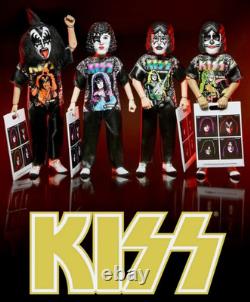 NECA BEN COOPER COSTUME KIDS KISS SET OF 4 Ace/Gene/Peter/Paul BOXED Hot