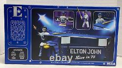 NECA Elton John Live in'75 Action Figure Set with Piano/Bench New in Box 2022