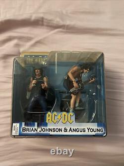 NECA Figure 2-Pack Set AC/DC Angus Young & Brian Johnson Rare New Ultra Rare