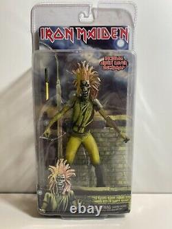 NECA Iron Maiden 1980 1ST DEBUT ALBUM EDDIE ACTION FIGURE With COVER BACKDROP NEW