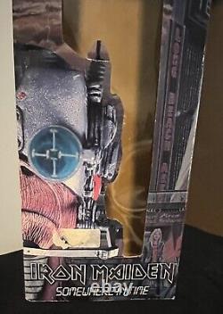 NECA Iron Maiden Somewhere In Time Cyborg Eddie 18 Figure In Good Shape