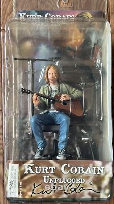 NECA Nirvana Kurt Donald Cobain Unplugged Action Figure Rare Item