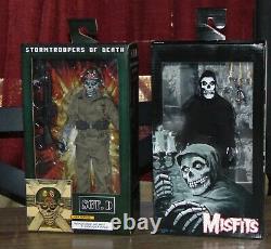 NECA Retro 8 Clothed MISFITS The Fiend + Sgt. D Horror Music Mascot Figure Lot