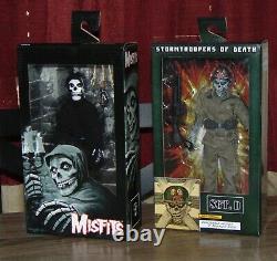 NECA Retro 8 Clothed MISFITS The Fiend + Sgt. D Horror Music Mascot Figure Lot