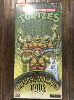 NECA TMNT Musical Mutagen Tour 4 Pack Ninja Turtle. NEW. IN HAND. SHIPS FAST