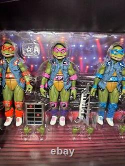 NECA TMNT Musical Mutagen Tour Action Figure Set New Open Box
