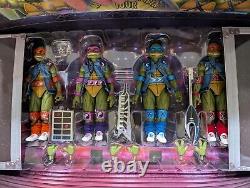 NECA TMNT Teenage Mutant Ninja Turtles SDCC 4 Pack MUSICAL MUTAGEN TOUR