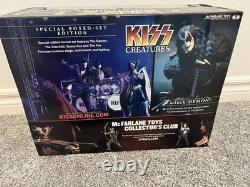 NEW KISS Creatures Box Set Edition Action Figures + Stage / Lights / Instruments
