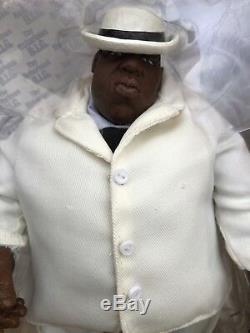 NEW Mezco The Notorious B. I. G. 9 Action Figure Biggie Smalls in White Suit