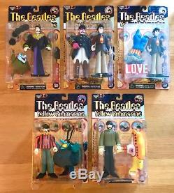NEW SEALED THE BEATLES McFARLANE ACTION FIGURES x9 YELLOW SUBMARINE COMPLETE SET