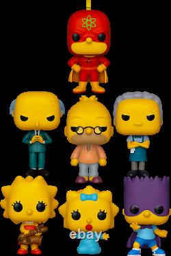 NEW The Simpsons Set of 7 Funko Pop! Vinyls + POP PROTECTORS