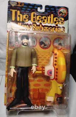 NIB McFarlane Toys The Beatles Yellow Submarine Action Figures 4 pc Vintage