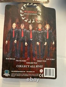 NIB My Chemical Romance Figures Prayer Card Gerard Way Mikey Ray Frank Bob MCR