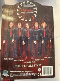 NIB My Chemical Romance Figures Prayer Card Gerard Way Mikey Ray Frank Bob MCR