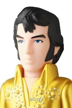 NIB RARE Medicom Vinyl Collectible Doll Elvis Presley Gold Color Figurine