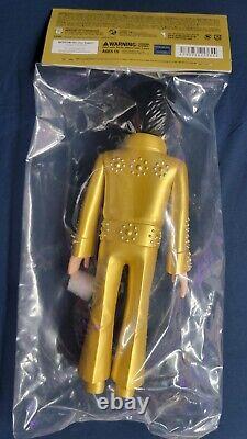 NIB RARE Medicom Vinyl Collectible Doll Elvis Presley Gold Color Figurine