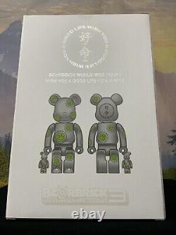 NOB 100% & 400% Medicom Be@rbrick (Bearbrick) Nickthereal's Wish You A Good Life