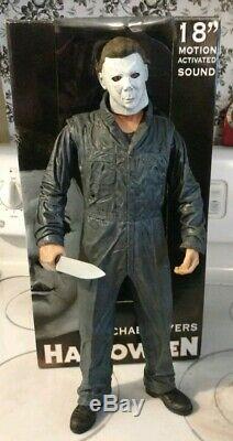 Neca 18 Inch Michael Myers Motion Activated Sound Plays Halloween theme music