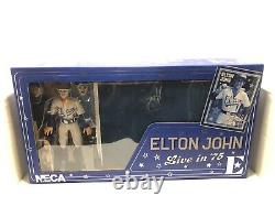 Neca ELTON JOHN WITH PIANO (LIVE 1975) Deluxe Clothed 8 Action Figure NEW
