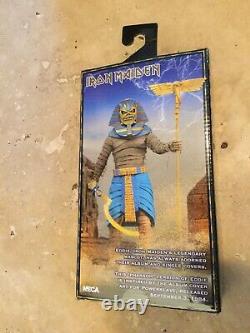 Neca Iron Maiden Eddie Powerslave Pharaoh Clothed Retro Style 8 Action Figure
